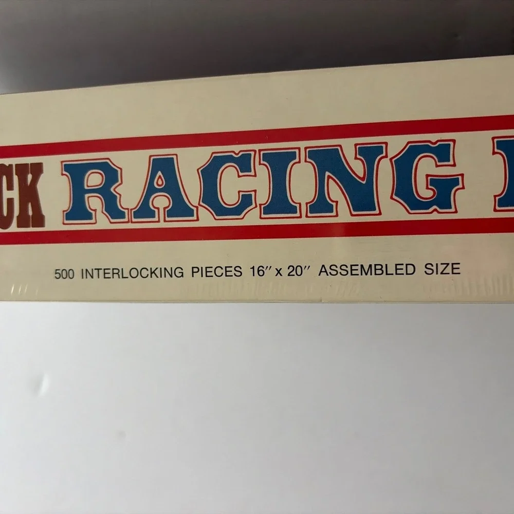 New Unopened Vintage 1971 Road & Track Racing Puzzle, Sprint, Dirt, Oval Track‎